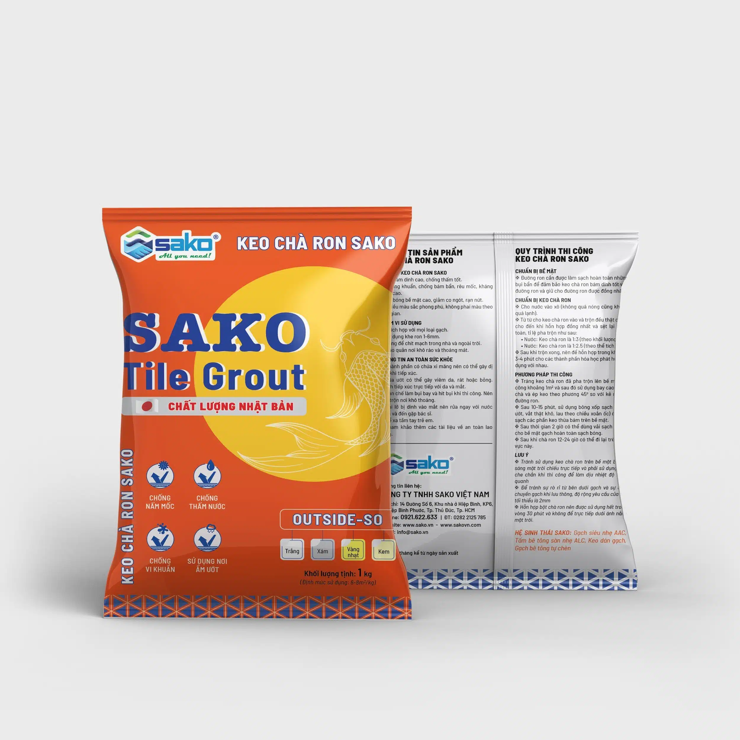 Keo Chà Ron SAKO Tile Grout (OUTSIDE-SO) - Ảnh 3