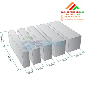 Alternative view of Gạch Bê Tông Nhẹ AAC 600x300x150mm