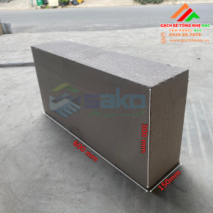 Gạch bê tông nhẹ AAC 600x300x150mm