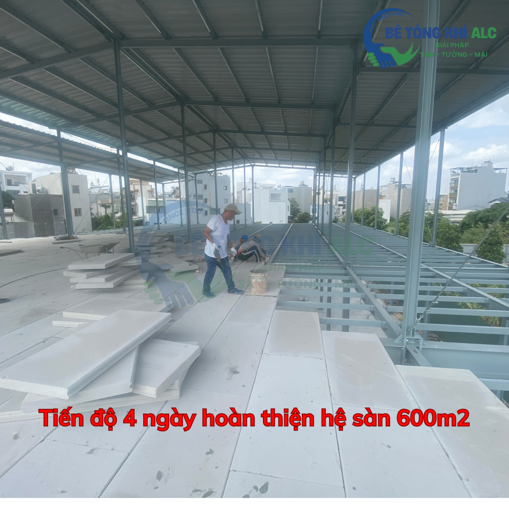 Gạch nhẹ AAC tại Dự án Căn hộ dịch vụ xây dựng trên nền đất thuê