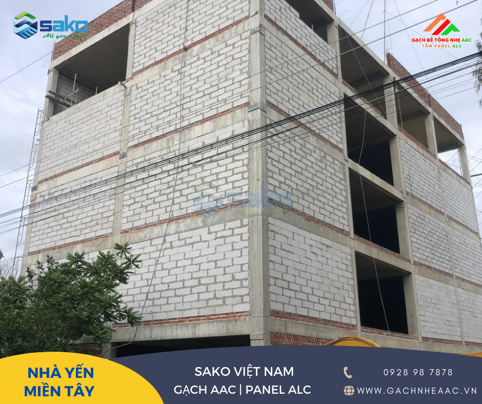 Giải pháp chống nóng nhà yến hiệu quả nhất miền Tây | Gạch bê tông khí chưng áp