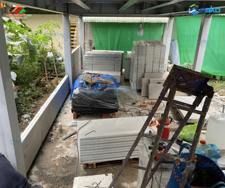 Công trình nhà phố Tấm bê tông nhẹ ALC số 1 Cần Thơ