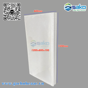 Tấm bê tông nhẹ ALC giá rẻ miền Trung – Kích thước 1200x600x100mm