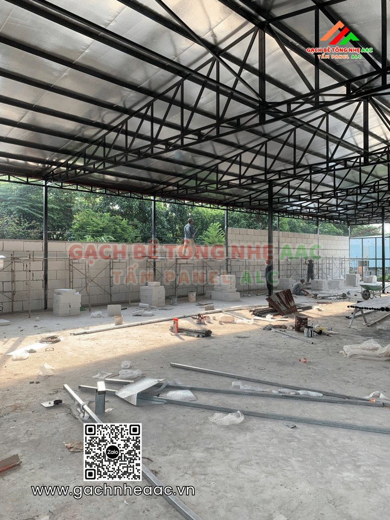 Khung thép và gạch nhẹ AAC: Xây dựng nhanh, bền vững số 1 Quảng Bình