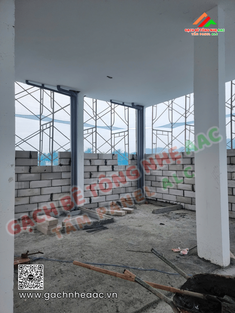 Gạch nhẹ AAC - Tăng tốc tiến độ xây dựng tại KCN Hoà Khánh 1