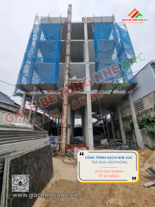 Gạch nhẹ AAC - Tăng tốc tiến độ xây dựng tại KCN Hoà Khánh