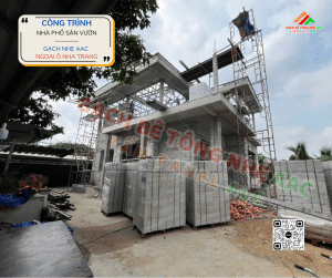 Công trình nhà phố Nha Trang - Chọn gạch bê tông khí chưng áp