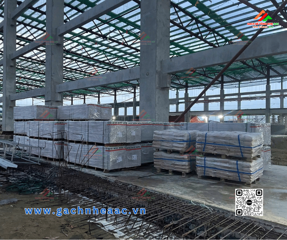 Dự án Greencans Industry – Lắp ghép tấm ALC PANEL chống cháy EI-241