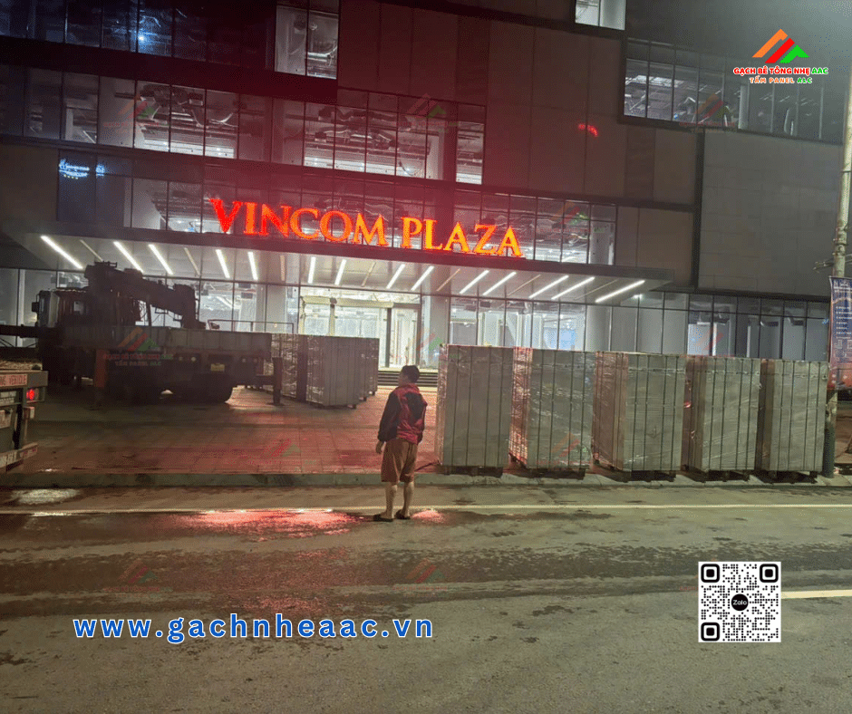 Vincom Plaza Vinh – Dấu ấn hiện đại với vật liệu xanh gạch bê tông nhẹ AAC