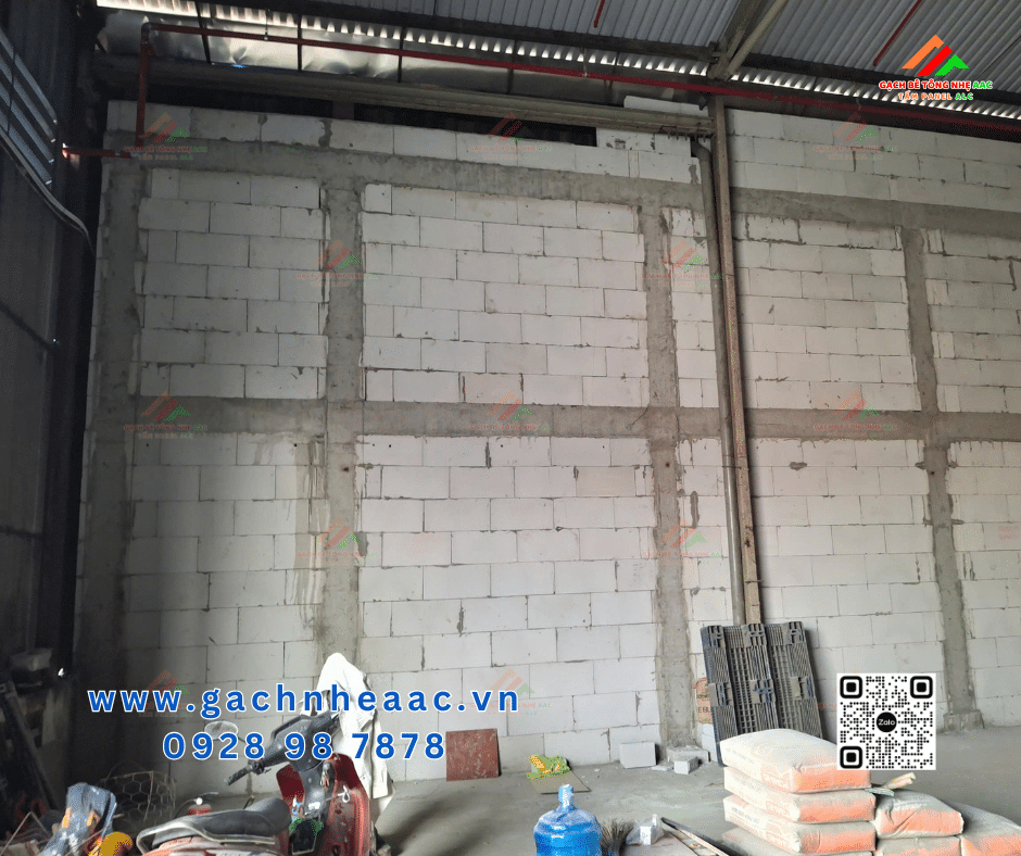 Dự án vách ngăn cháy gạch bê tông nhẹ AAC Đồng Nai