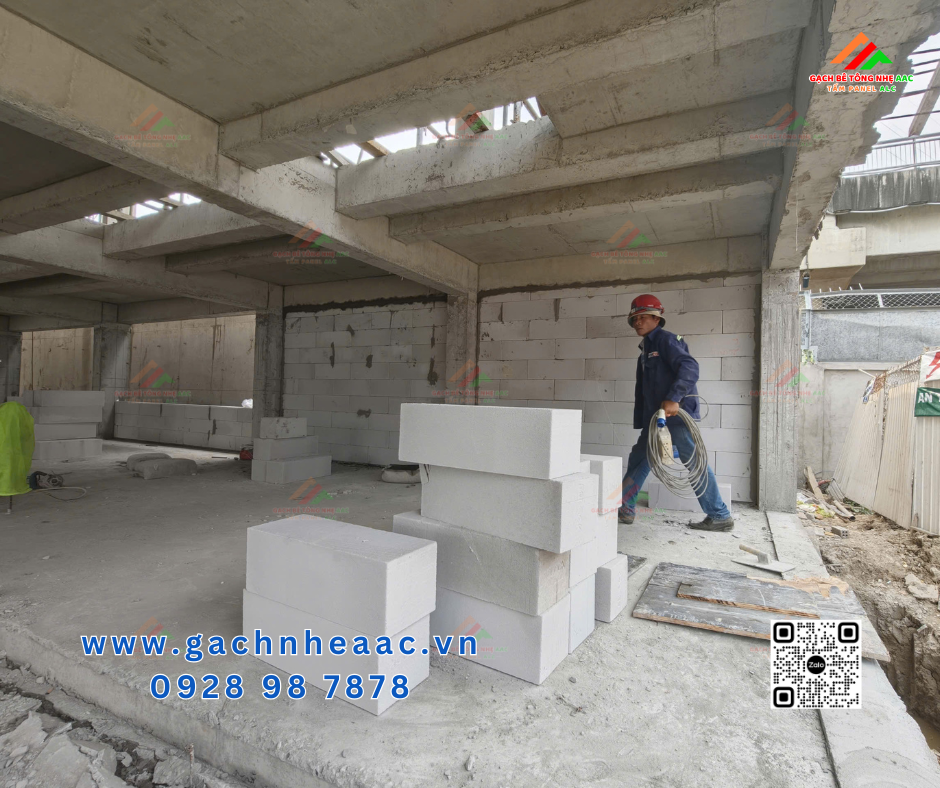 Cải tạo trạm biến áp 110kV Gạch bê tông nhẹ AAC