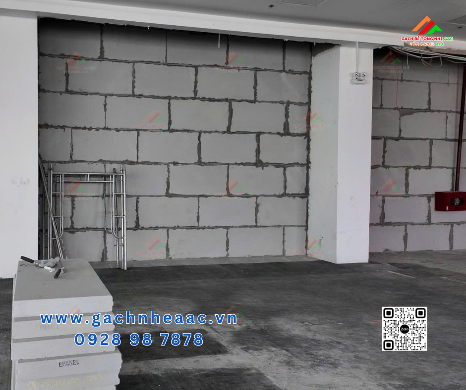 Tường ngăn cháy ALC PANEL tòa nhà 6 tầng đạt chuẩn EI240