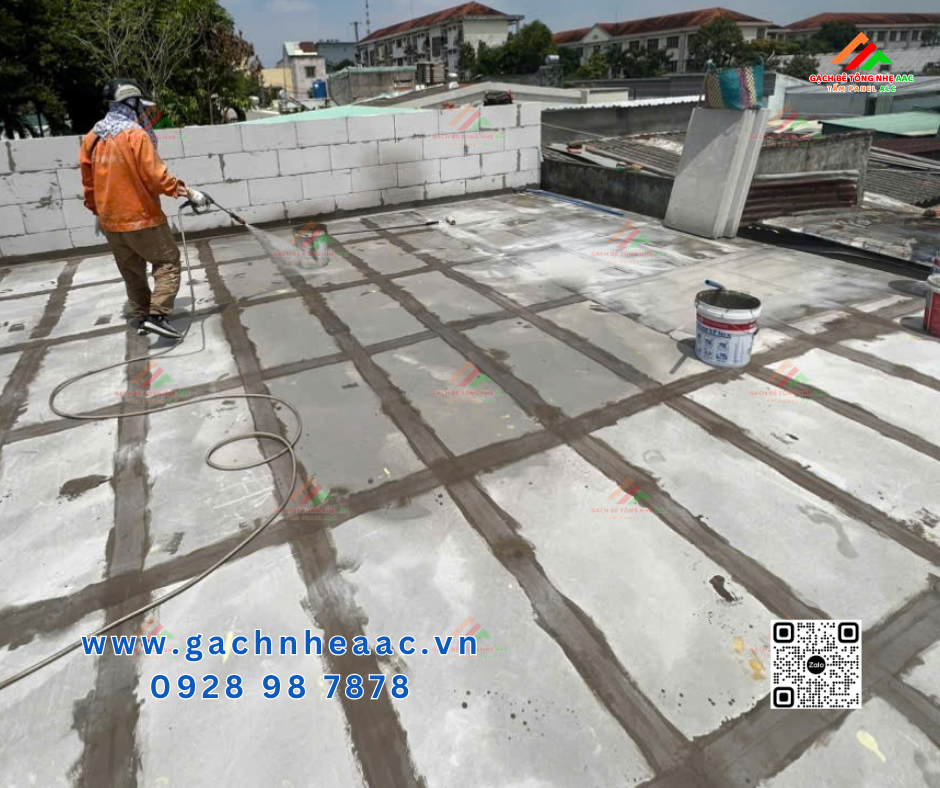 Tấm bê tông nhẹ ALC làm mái thay thế đổ bê tông truyền thống