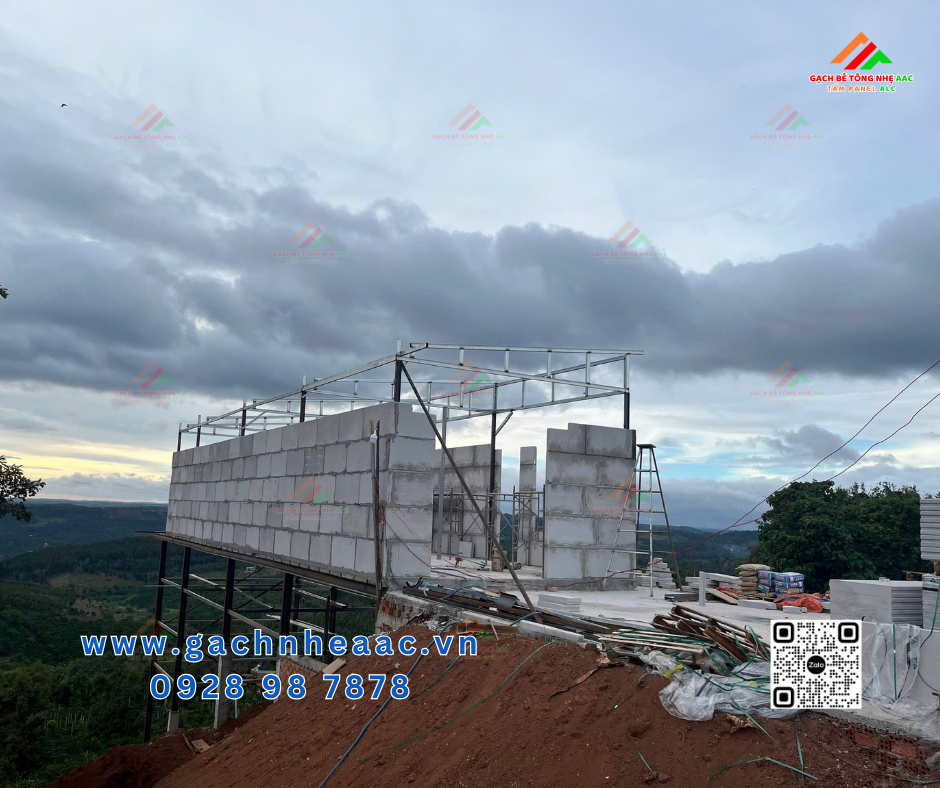 Tấm bê tông nhẹ ALC cho nhà phố tại Đắk Song 2026