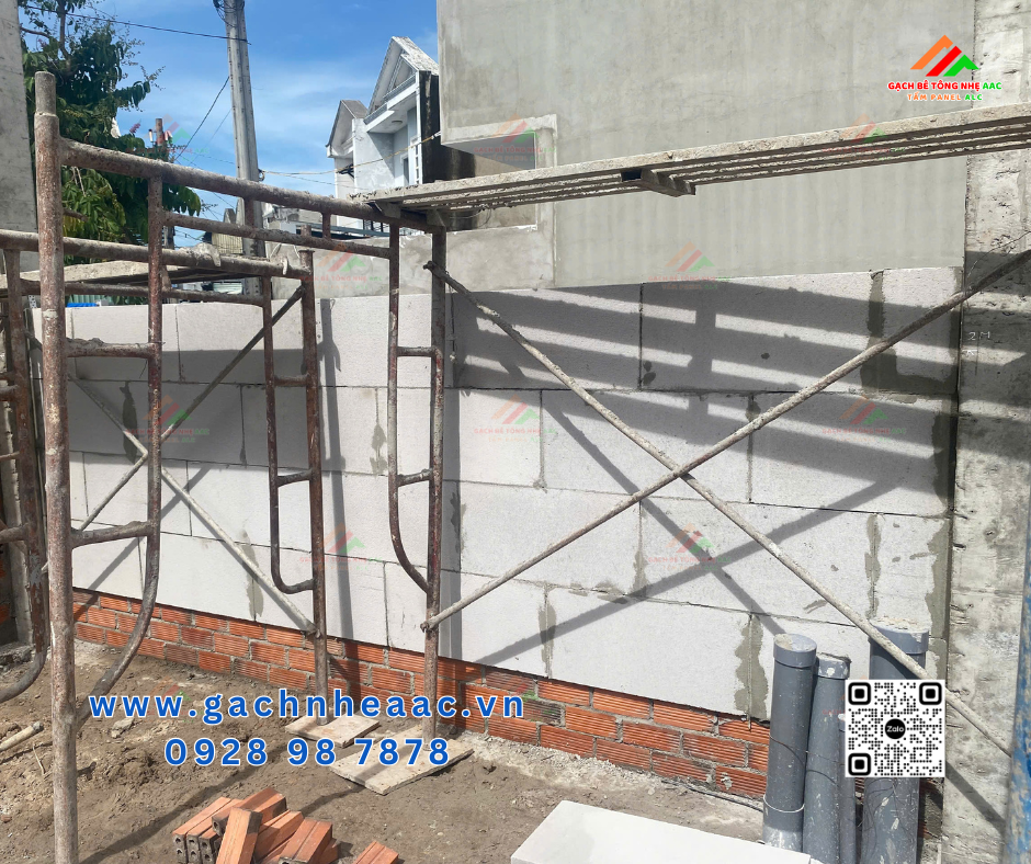 AAC 600x300x100mm xây tường bao che