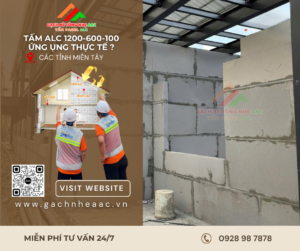 Công dụng tấm ALC 1200x600x100