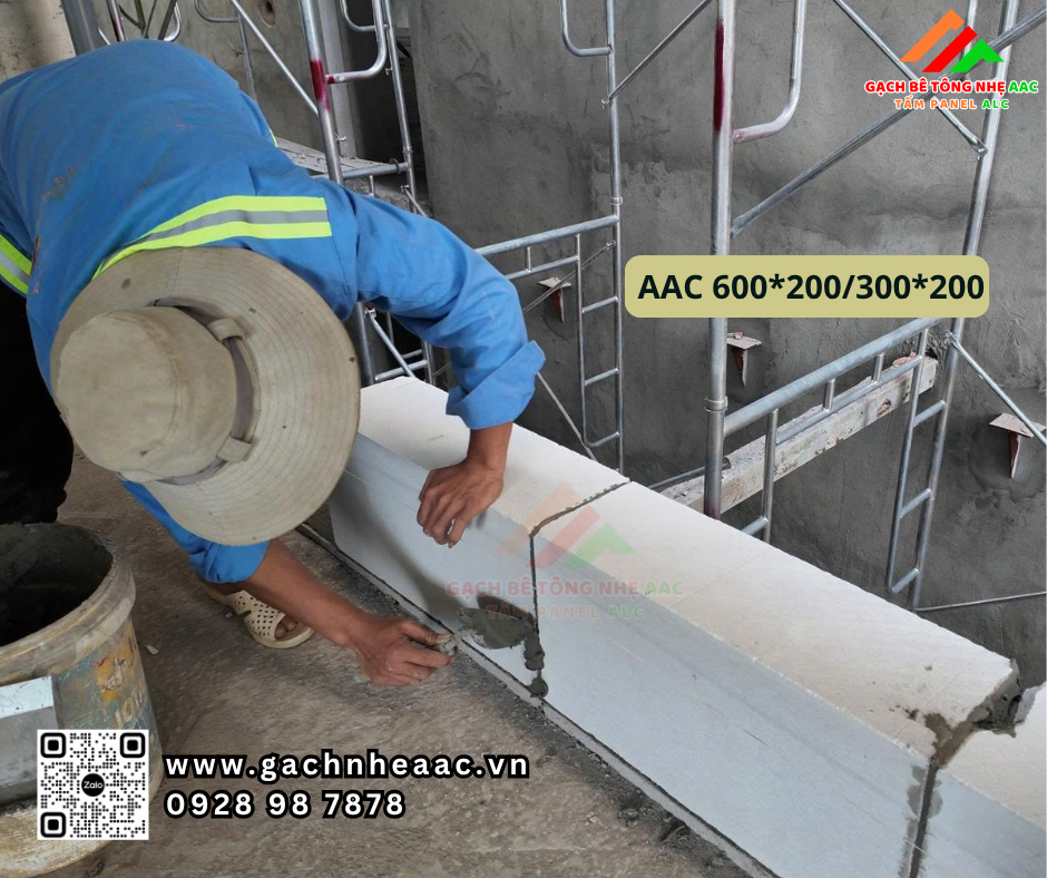 Chống nóng bằng gạch bê tông nhẹ AAC