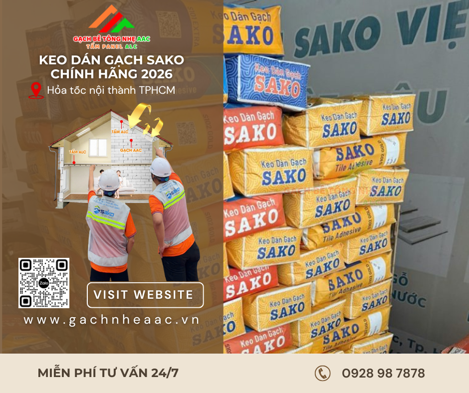 Keo dán gạch giá rẻ tại TPHCM