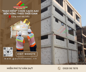 Xây tường bằng gạch bê tông khí chưng áp