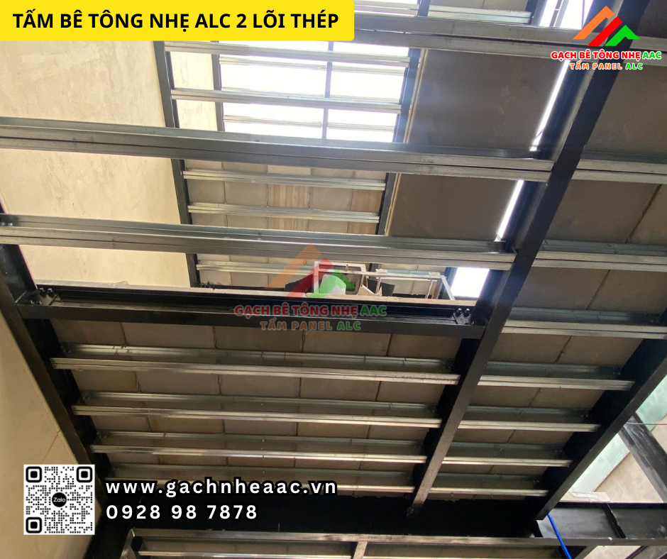 Tấm bê tông khí chưng áp làm sàn tại Bình Dương