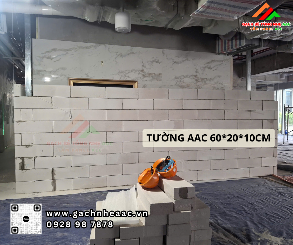 Cách âm quán karaoke bằng gạch bê tông khí chưng áp