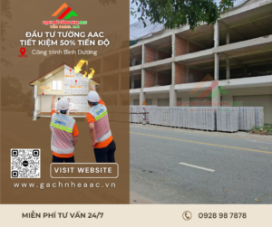 Tiết kiệm chi phí với tường gạch AAC
