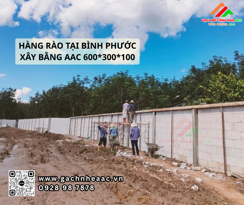 Vừa đẹp vừa tiết kiệm! Hàng rào bê tông nhẹ AAC 2026