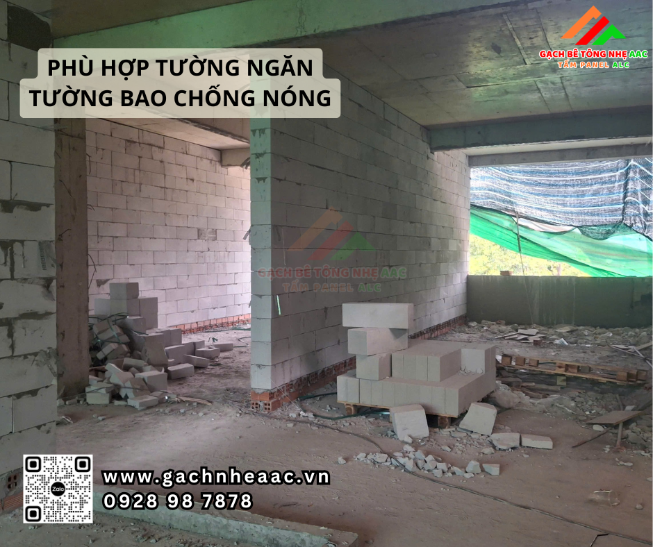 Đầu tư tường AAC tiết kiệm 50% tiến độ tại Bình Dương