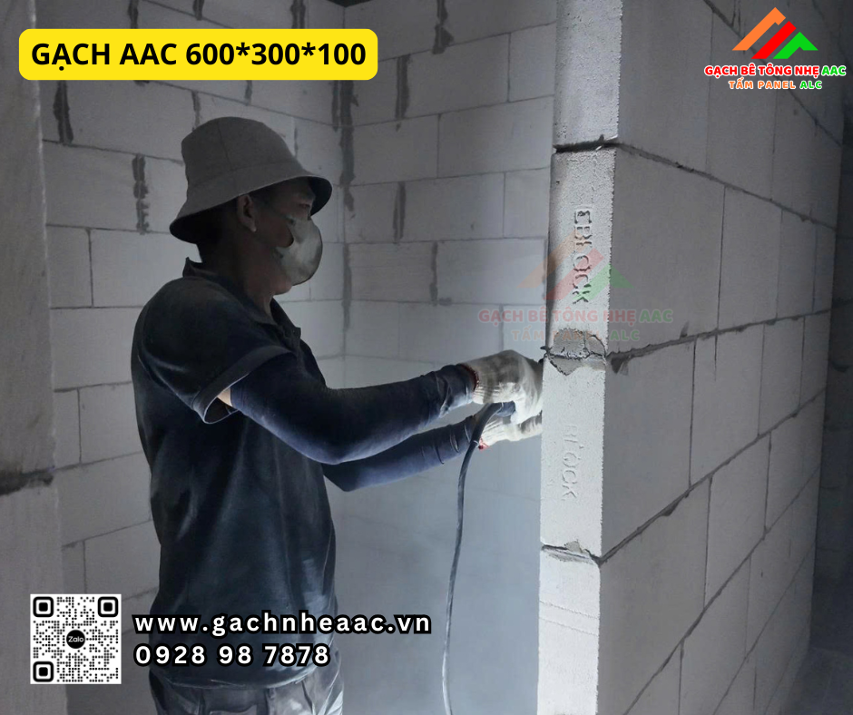 Xây tường AAC kích thước gạch phù hợp? Cách âm Cách nhiệt