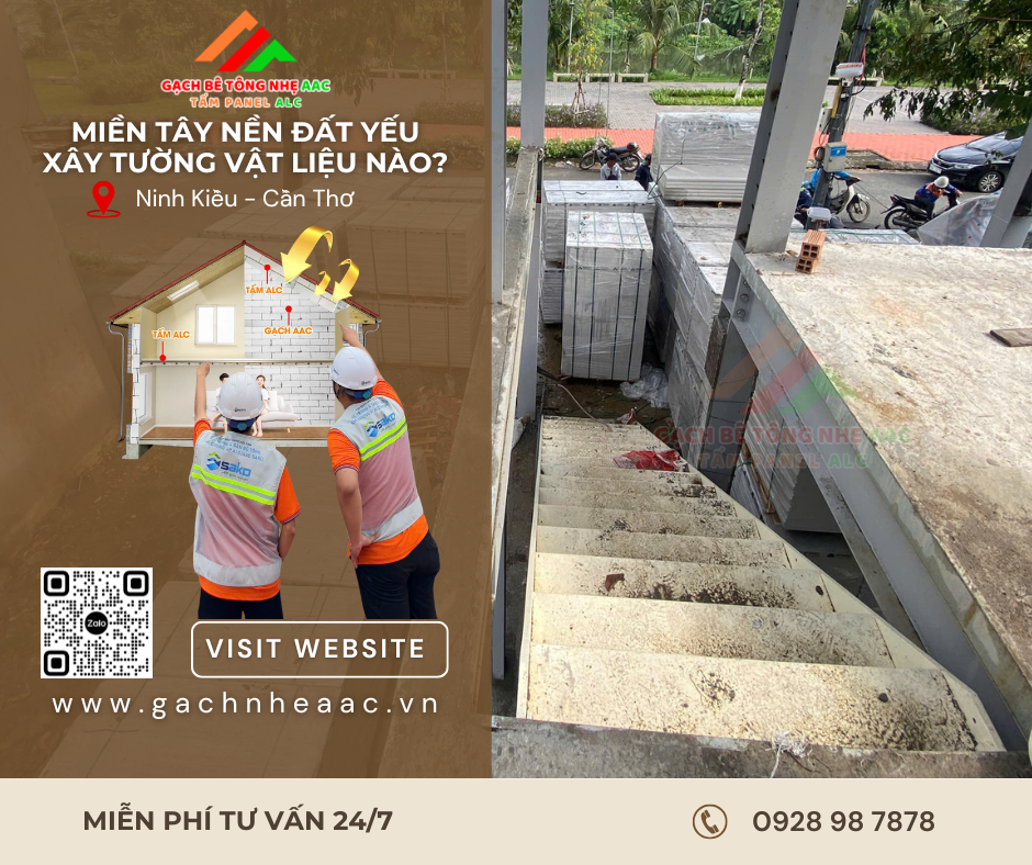Tấm bê tông nhẹ ALC Cần Thơ