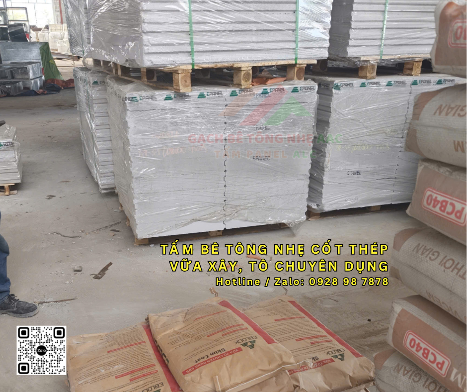 Trọn bộ giải pháp Tấm Panel ALC và vữa chuyên dụng EBS chuẩn PCCC