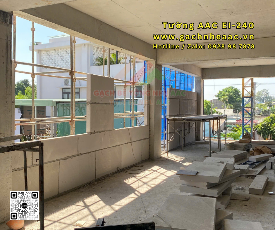 Tường ngăn cháy EI240 nhà xưởng Đồng Nai