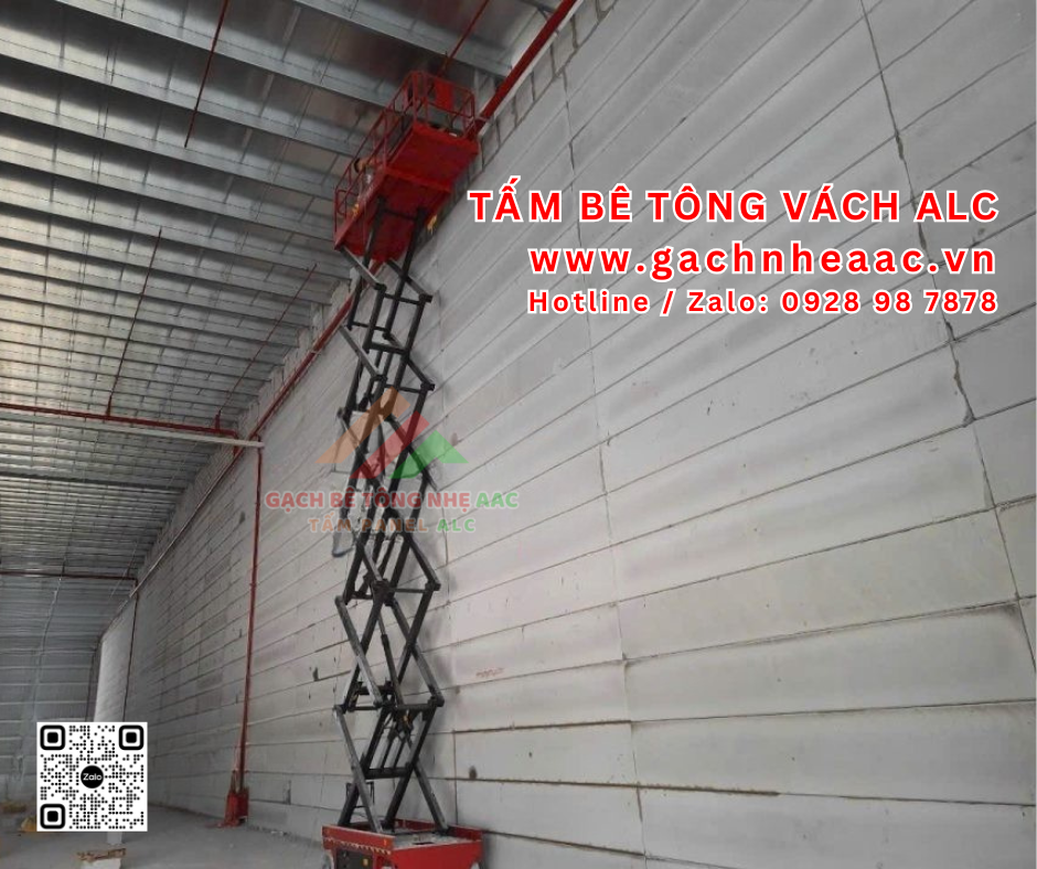 Tấm bê tông nhẹ ALC ngăn vách nhà xưởng