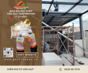 Nhà khung thép bê tông nhẹ tại Đà Nẵng