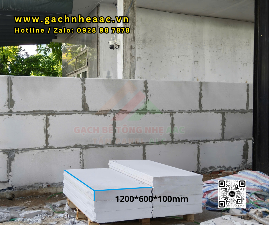 Tấm bê tông nhẹ làm vách tại Đà Nẵng