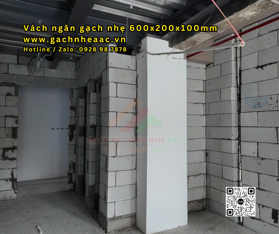 Gạch nhẹ AAC xây căn hộ dịch vụ tại TPHCM