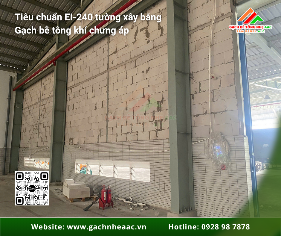 Vách Chống Cháy EI-240 Cao 9 Mét Tại Dự Án Bình Dương