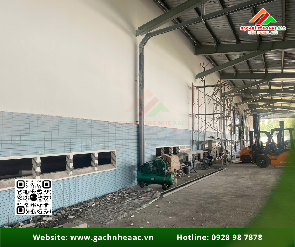 Gạch nhẹ AAC 600x300x100mm xây tường