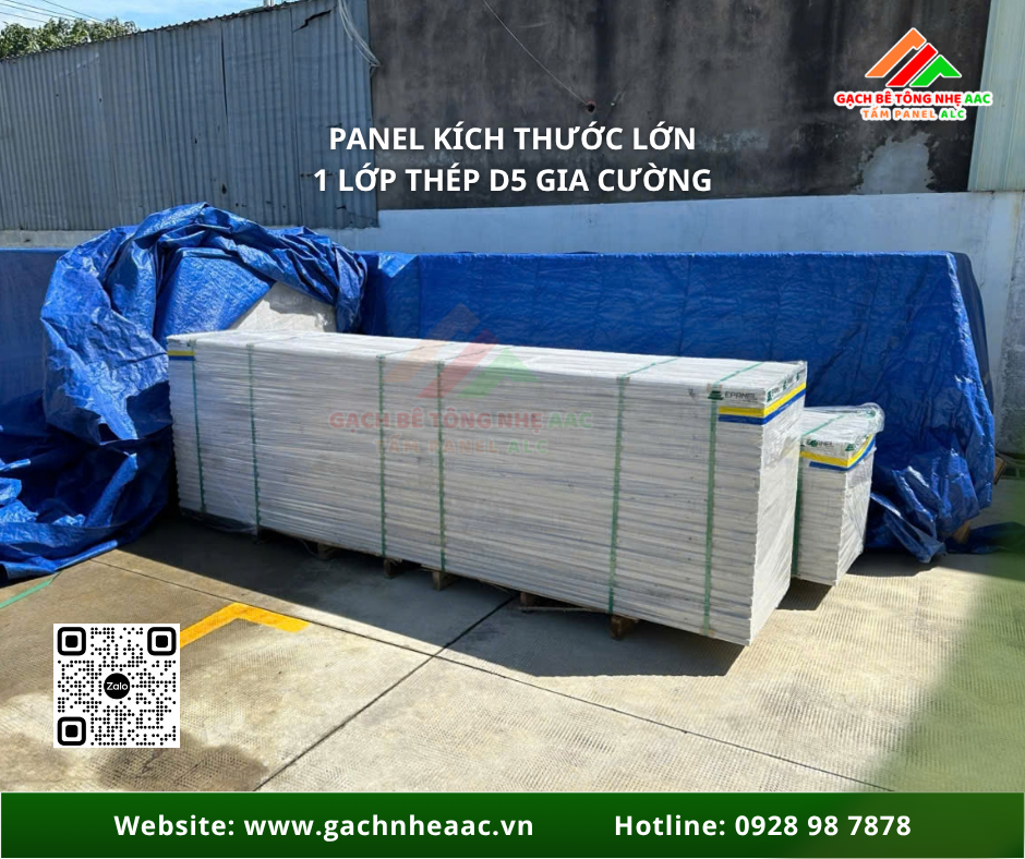 Tấm ALC PANEL 1 lớp thép làm sàn