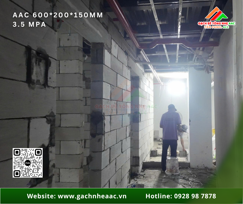 Bê Tông Khí Chưng Áp Cho Khách Sạn Cao Cấp Quận 1