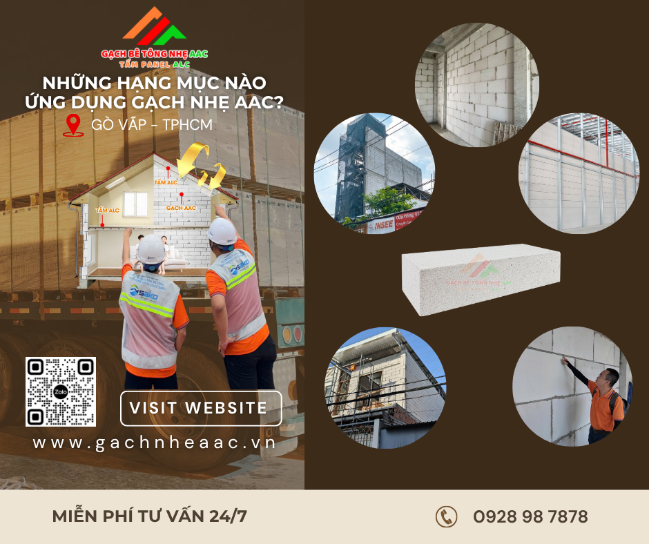Công dụng của gạch bê tông nhẹ AAC