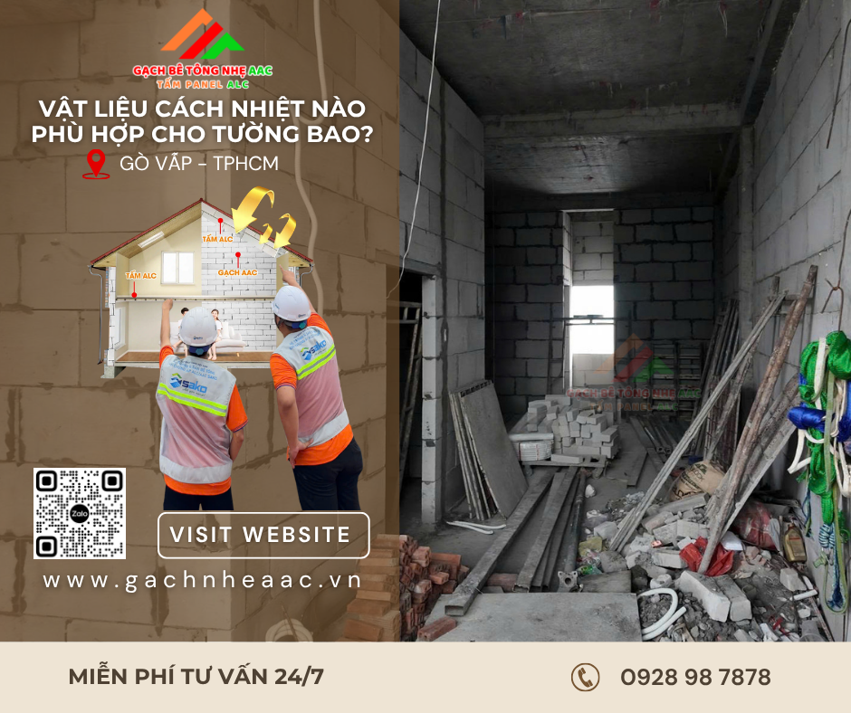 Gạch AAC xây tường bao