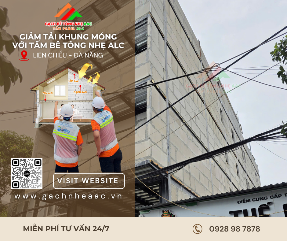 Tấm bê tông nhẹ ALC tại Đà Nẵng